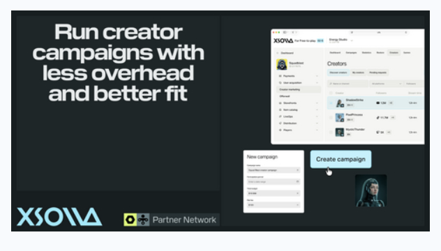 Xsolla Partner Network expands verified creator partnerships