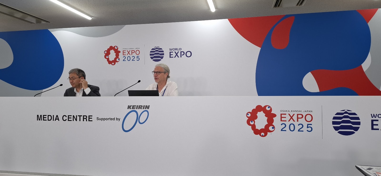 Jean Gréban at the Expo Osaka 2025 Gaming Week press conference